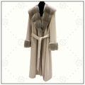 SABLE COLLAR LONG COAT