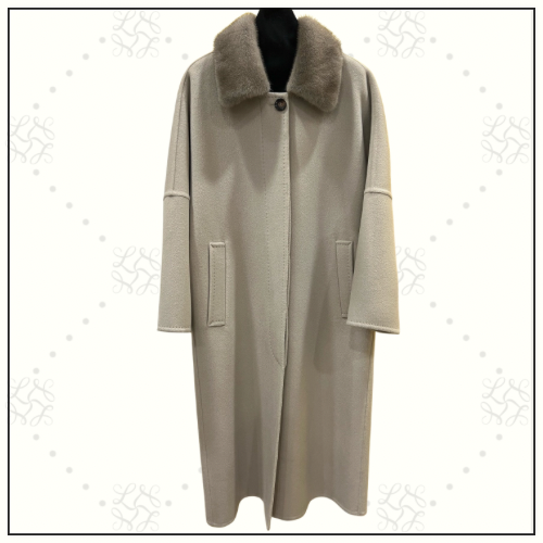 FOX FUR COLLAR COAT