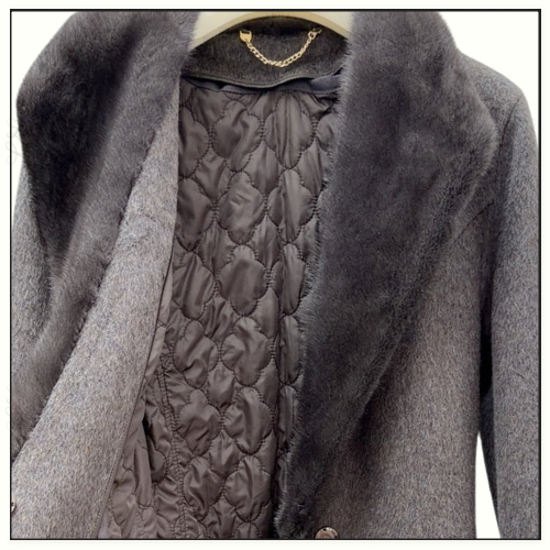 FOX FUR COLLAR COAT