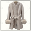 FUR CUFF COAT