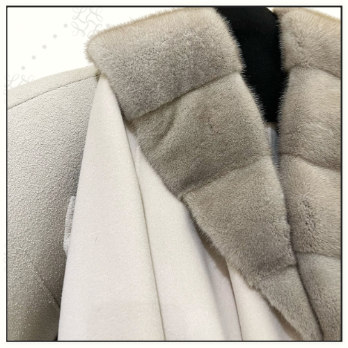 SABLE COLLAR LONG COAT