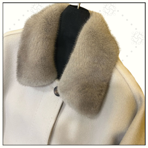 FOX FUR COLLAR COAT