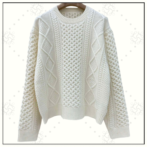 CASHMERE WOOL BLEND SWETER