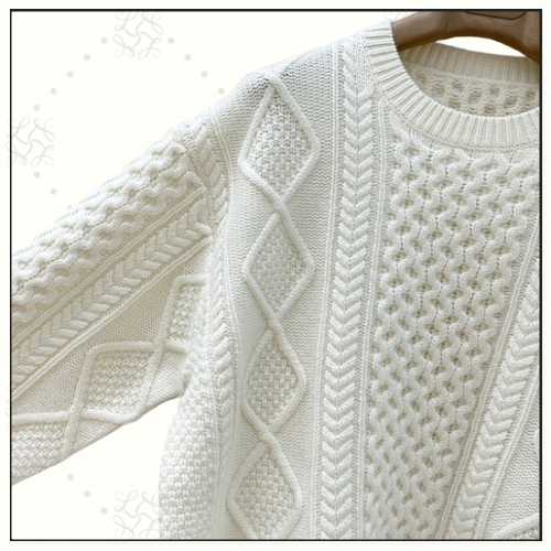 CASHMERE WOOL BLEND SWETER