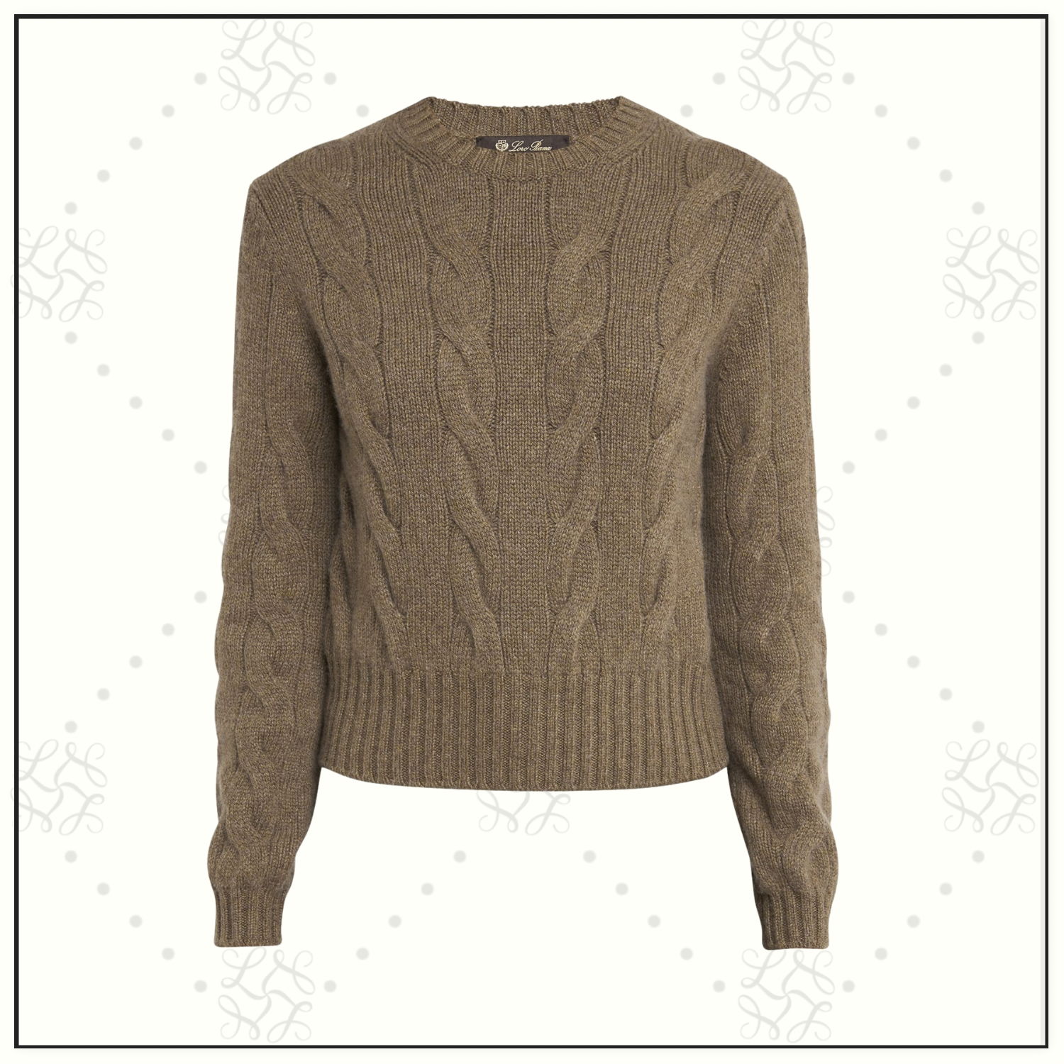CASHMERE CABLE KNIT SWEATER