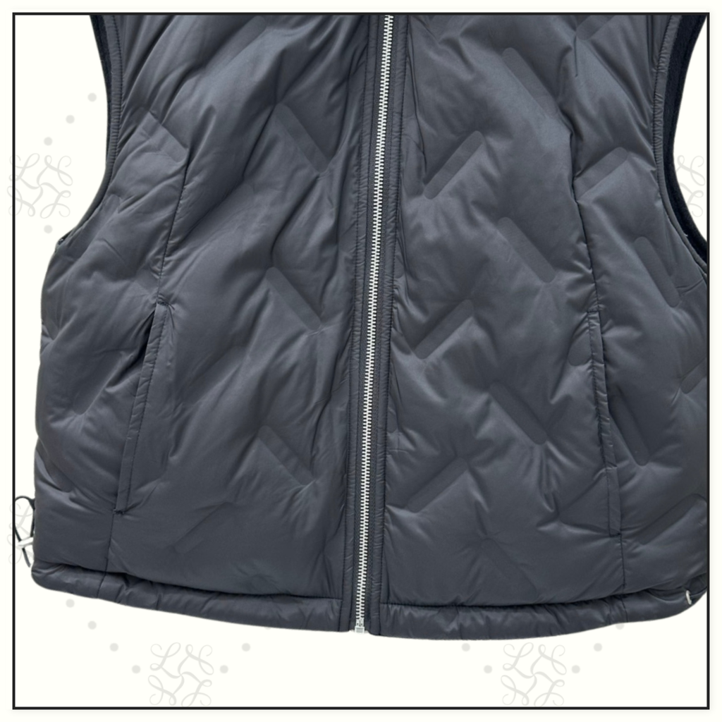 REVERSIBLE CHINCHILLA COLLAR VEST