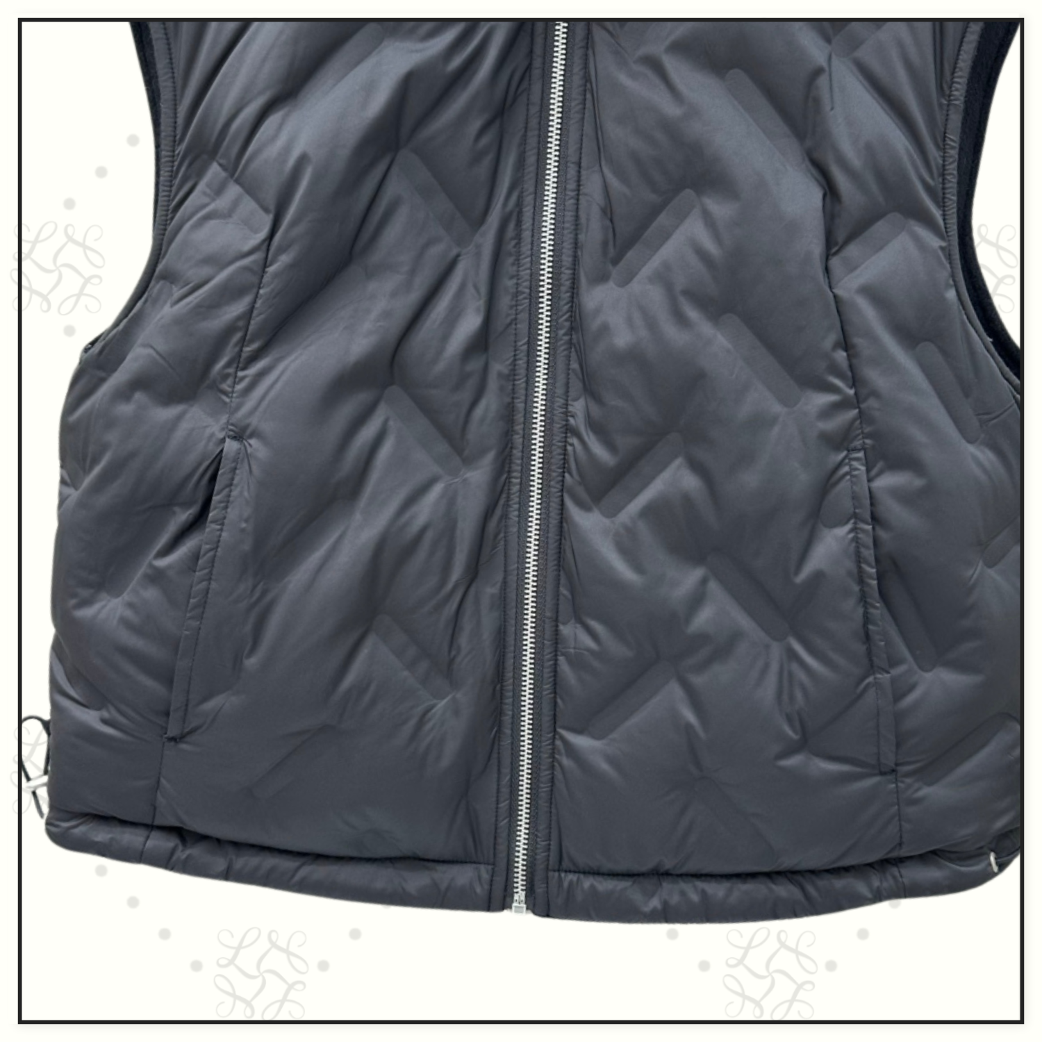 REVERSIBLE CHINCHILLA COLLAR VEST