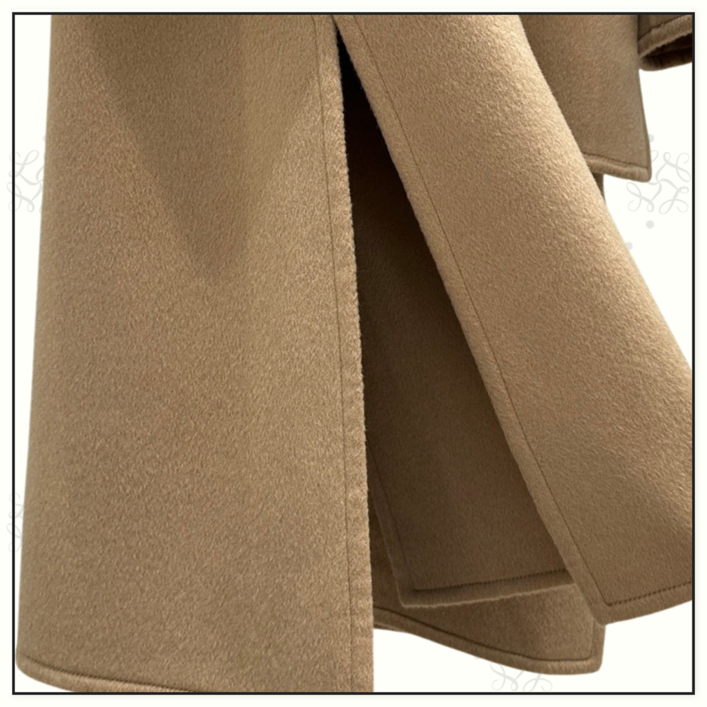 WOOL COAT WITH REMOVABLE SCARF