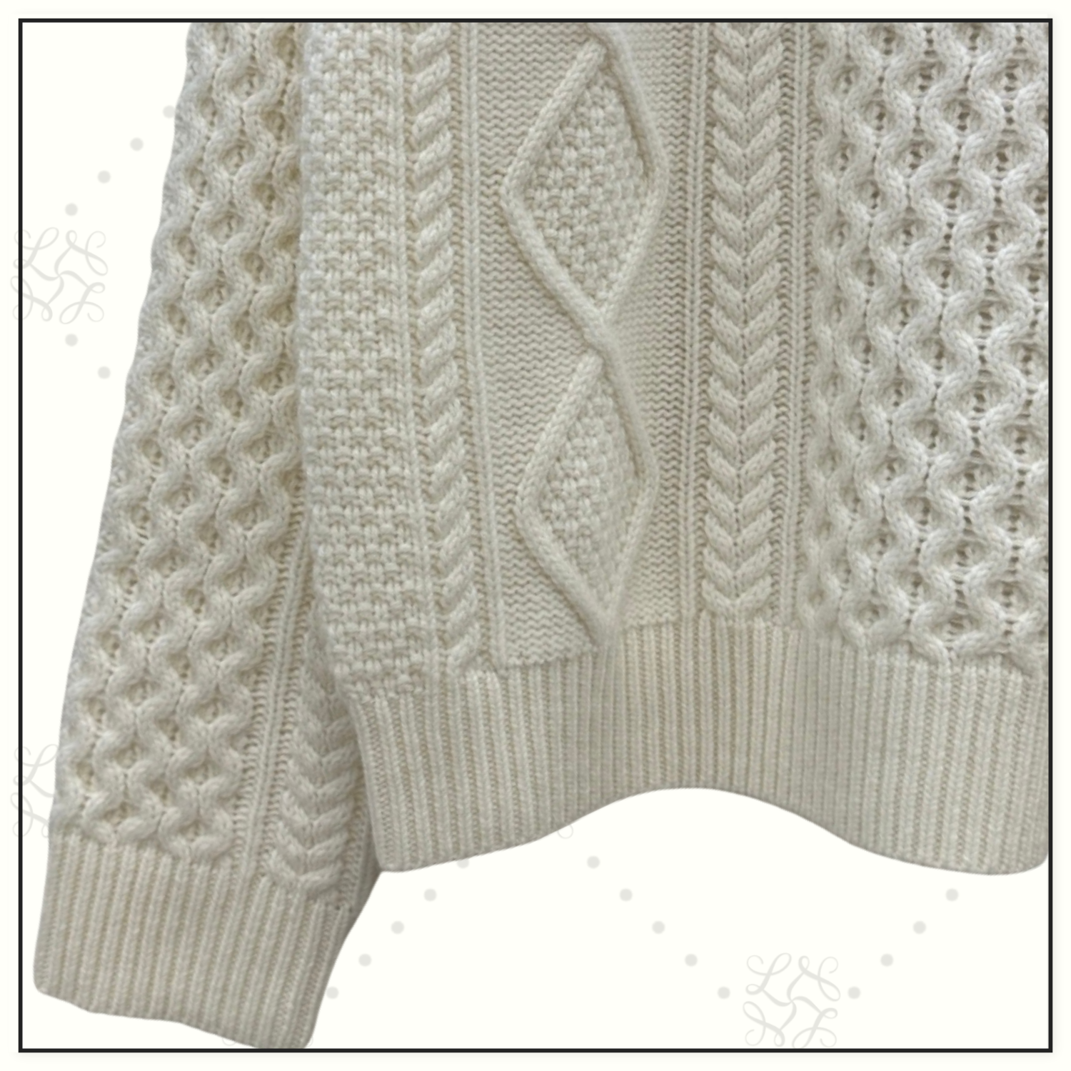 BABY CASHMERE CABLE KNIT SWEATER