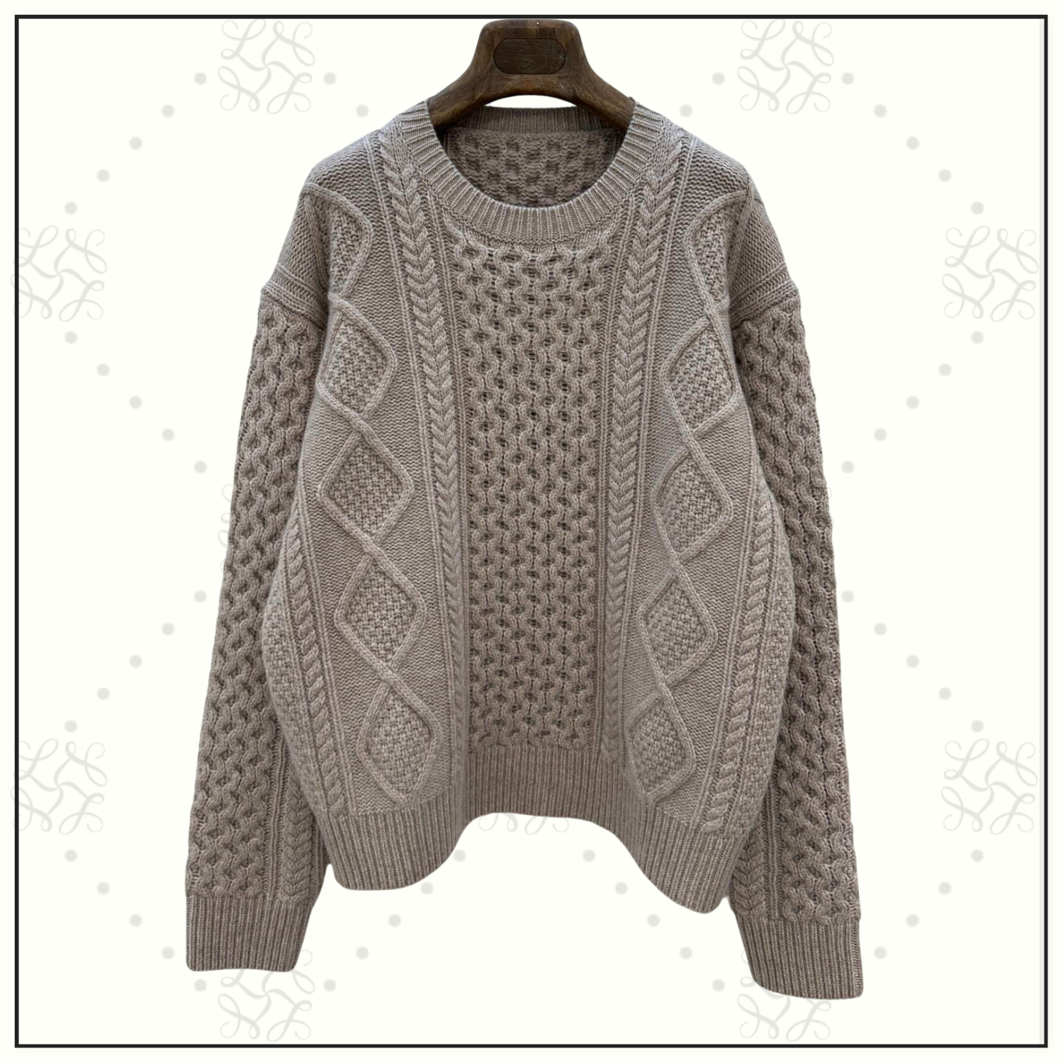 BABY CASHMERE CABLE KNIT SWEATER