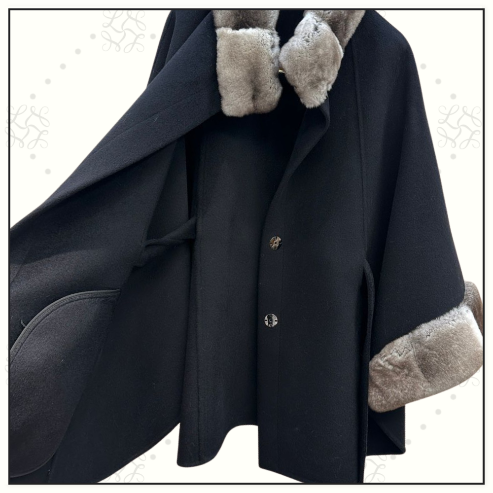 CHINCHILLA COLLAR SALZBURG CAPE