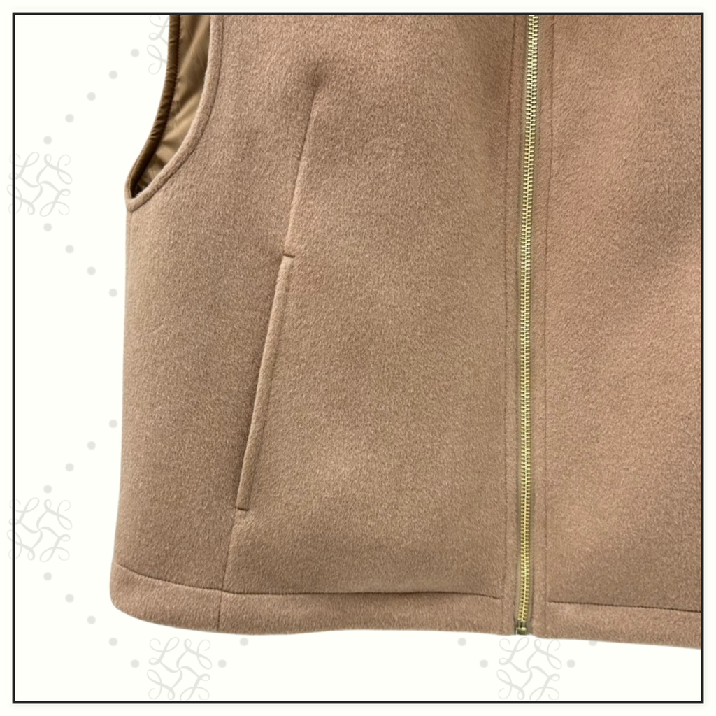 REVERSIBLE CHINCHILLA COLLAR VEST