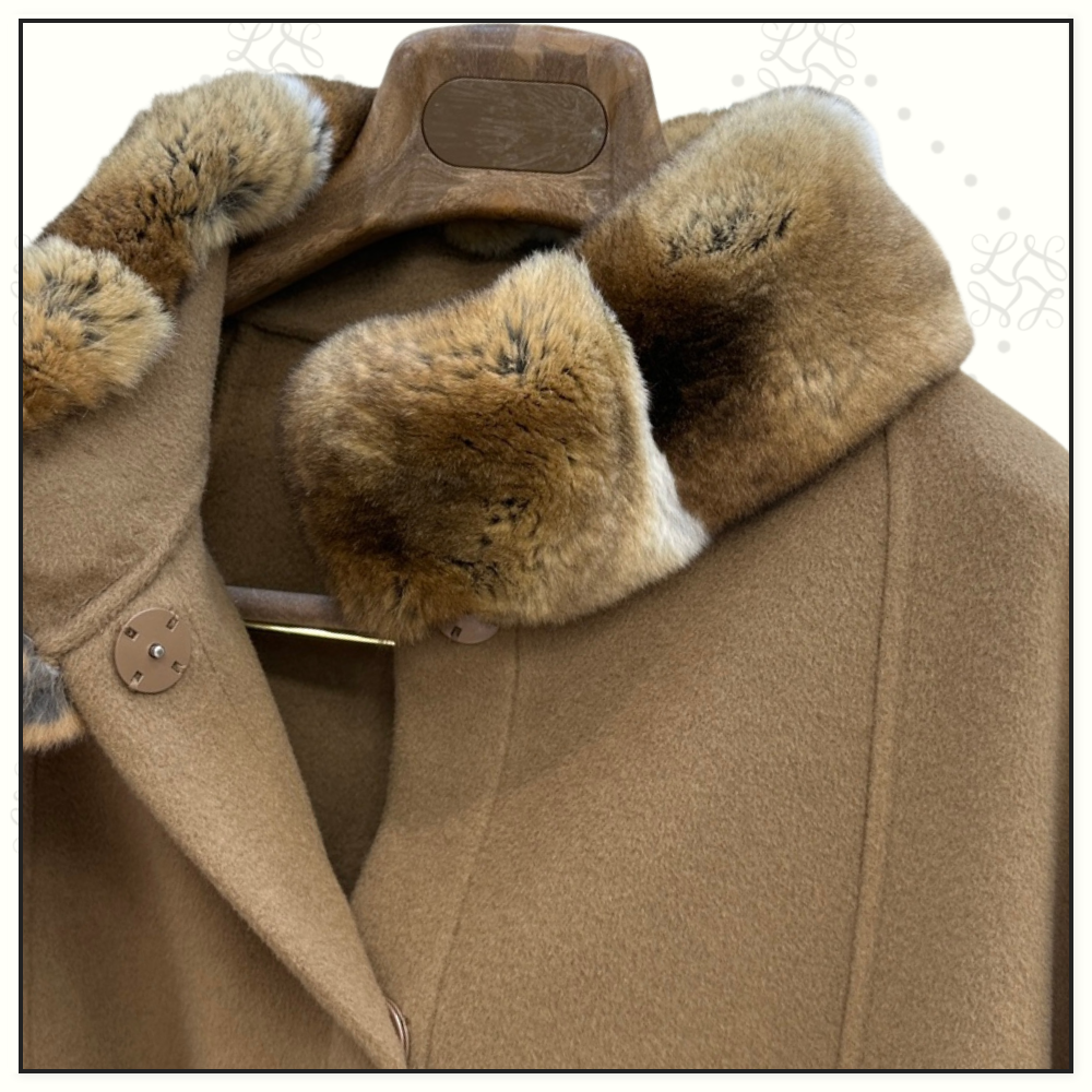 CHINCHILLA COLLAR SALZBURG CAPE