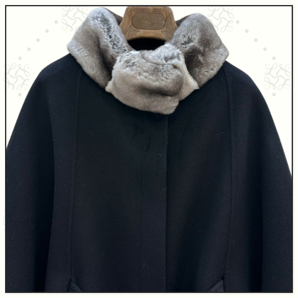 CHINCHILLA COLLAR SALZBURG CAPE