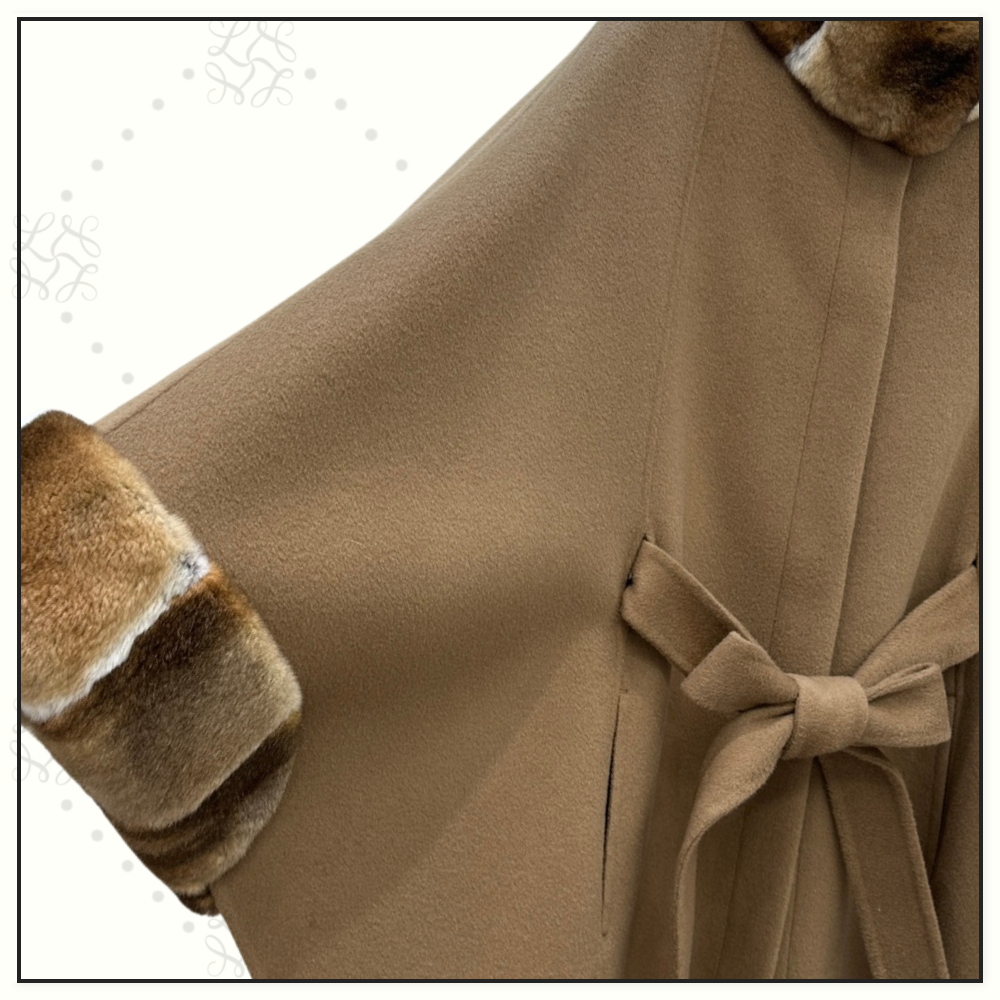 CHINCHILLA COLLAR SALZBURG CAPE