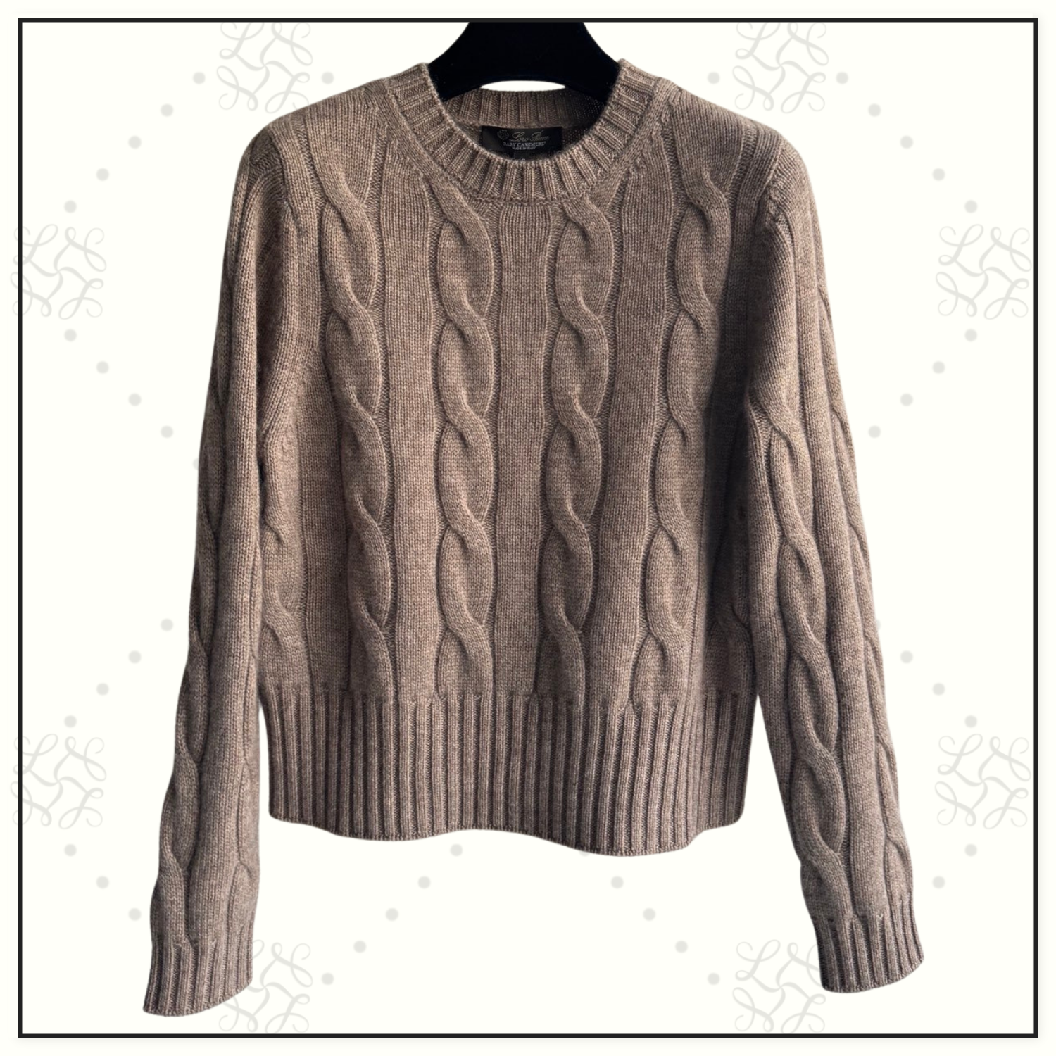 CASHMERE CABLE KNIT SWEATER