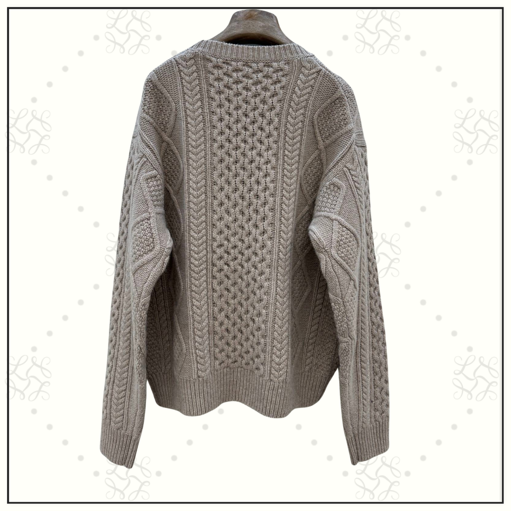 BABY CASHMERE CABLE KNIT SWEATER