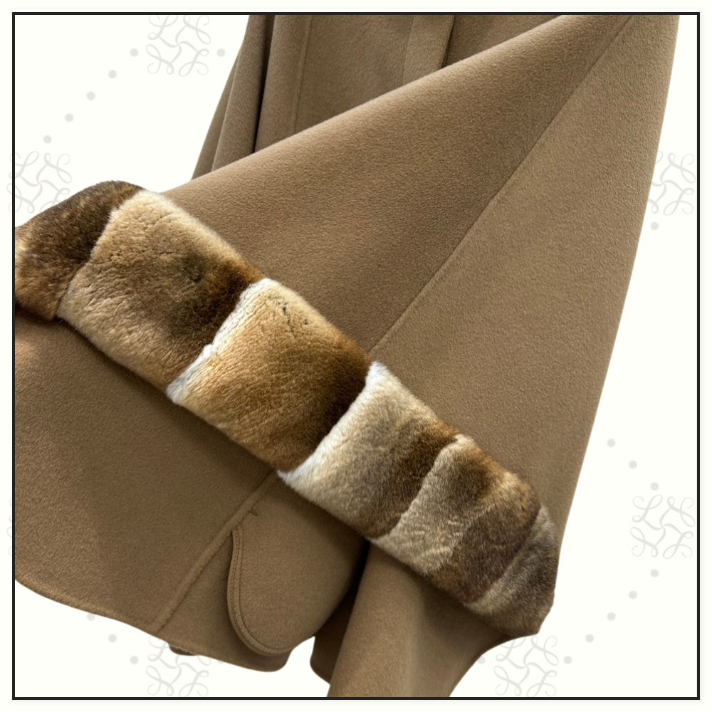 CHINCHILLA COLLAR SALZBURG CAPE