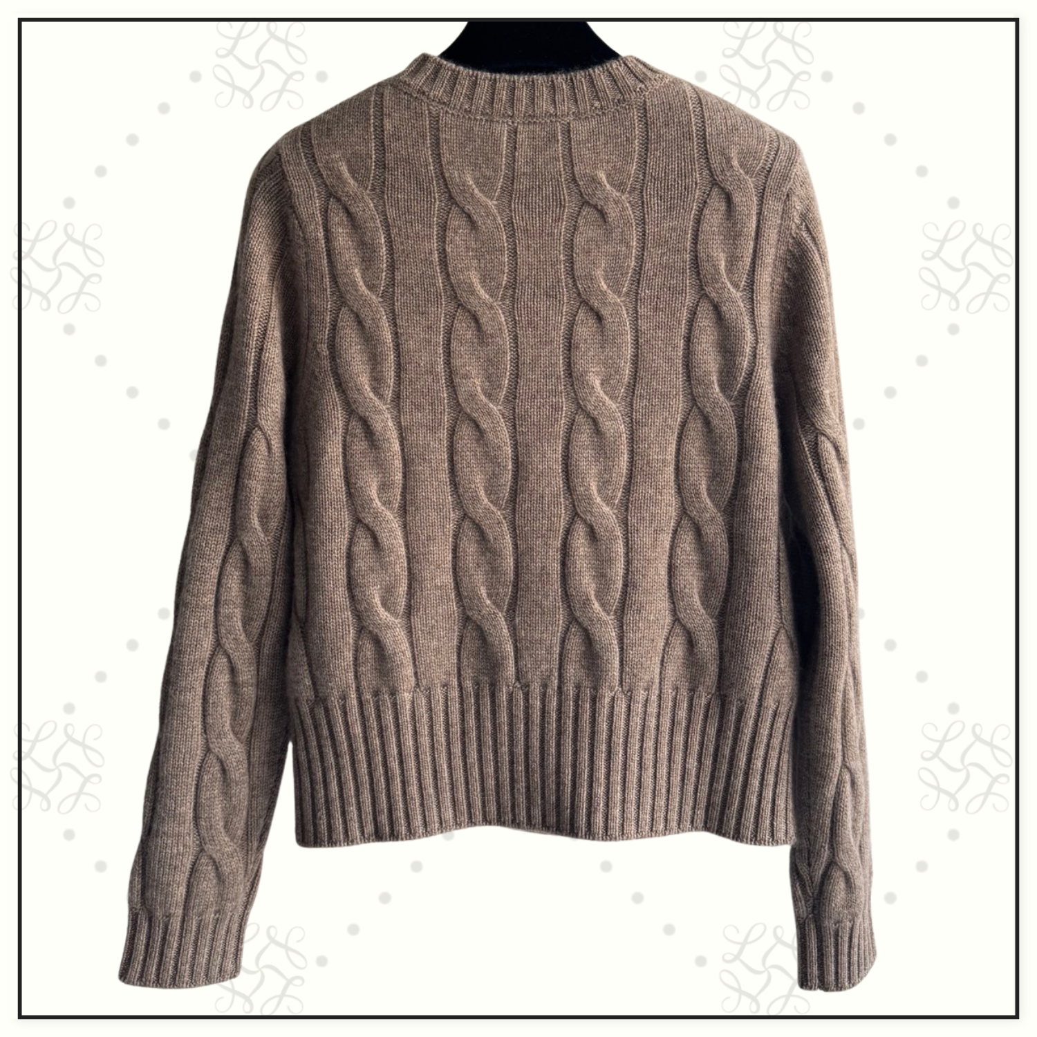 CASHMERE CABLE KNIT SWEATER