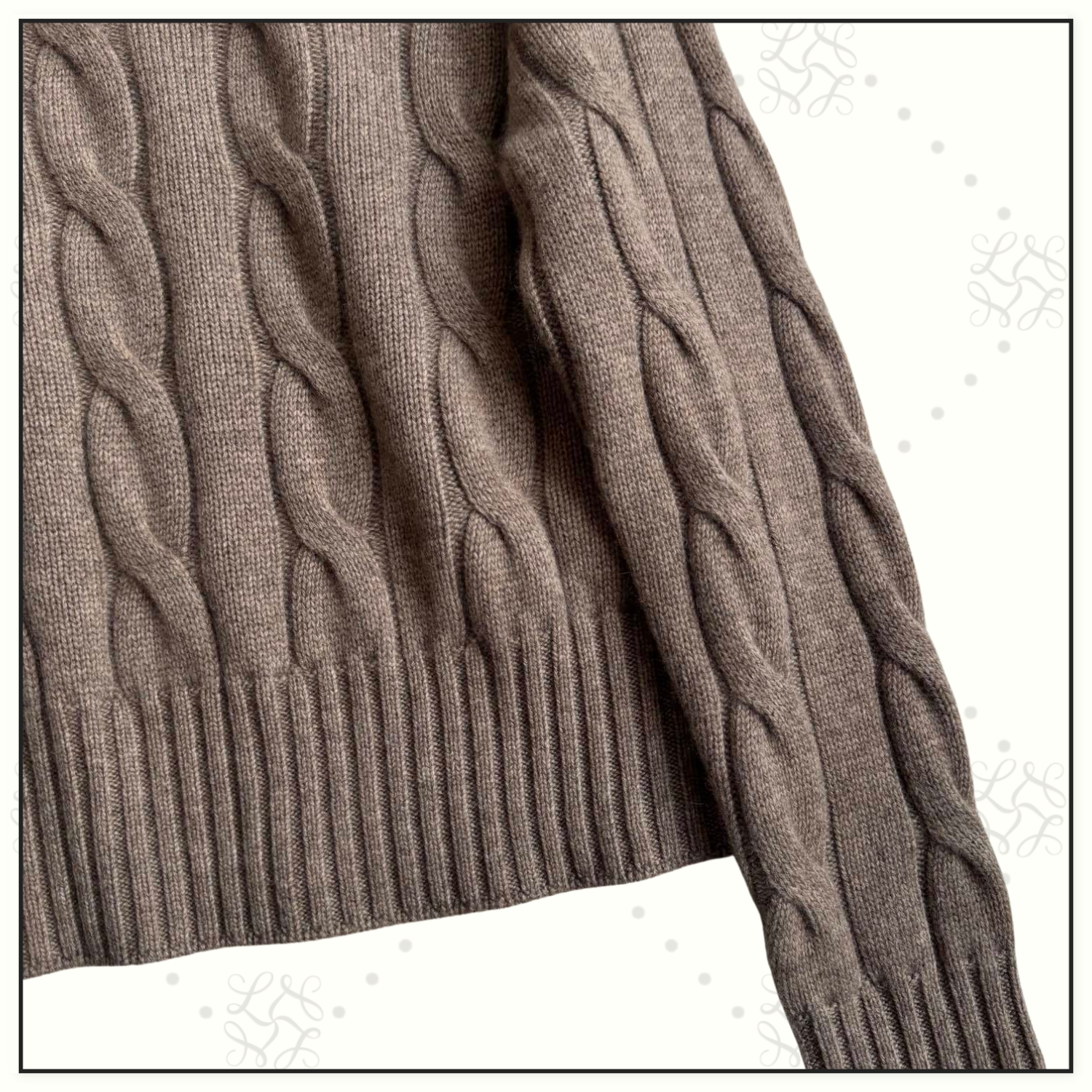 CASHMERE CABLE KNIT SWEATER