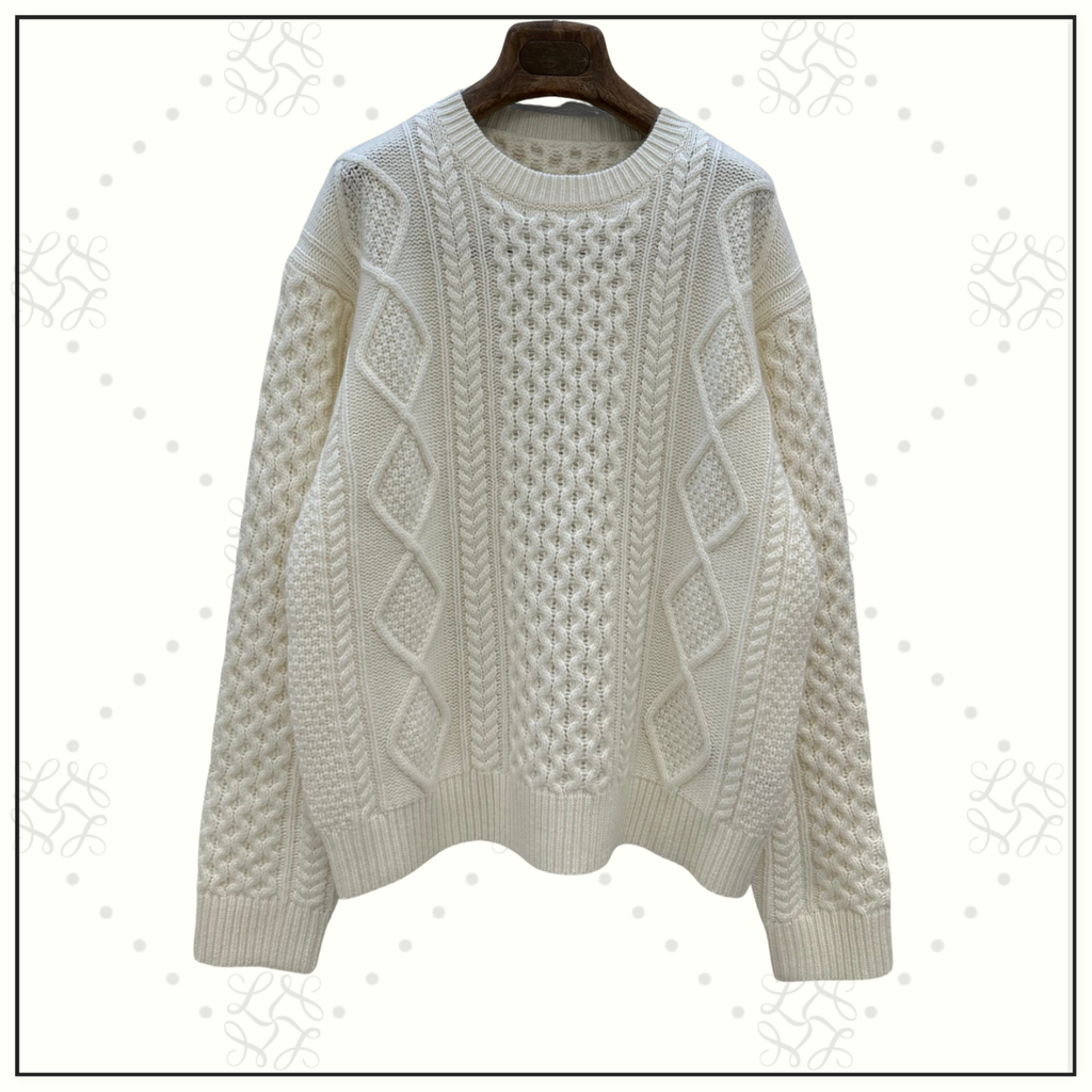 BABY CASHMERE CABLE KNIT SWEATER