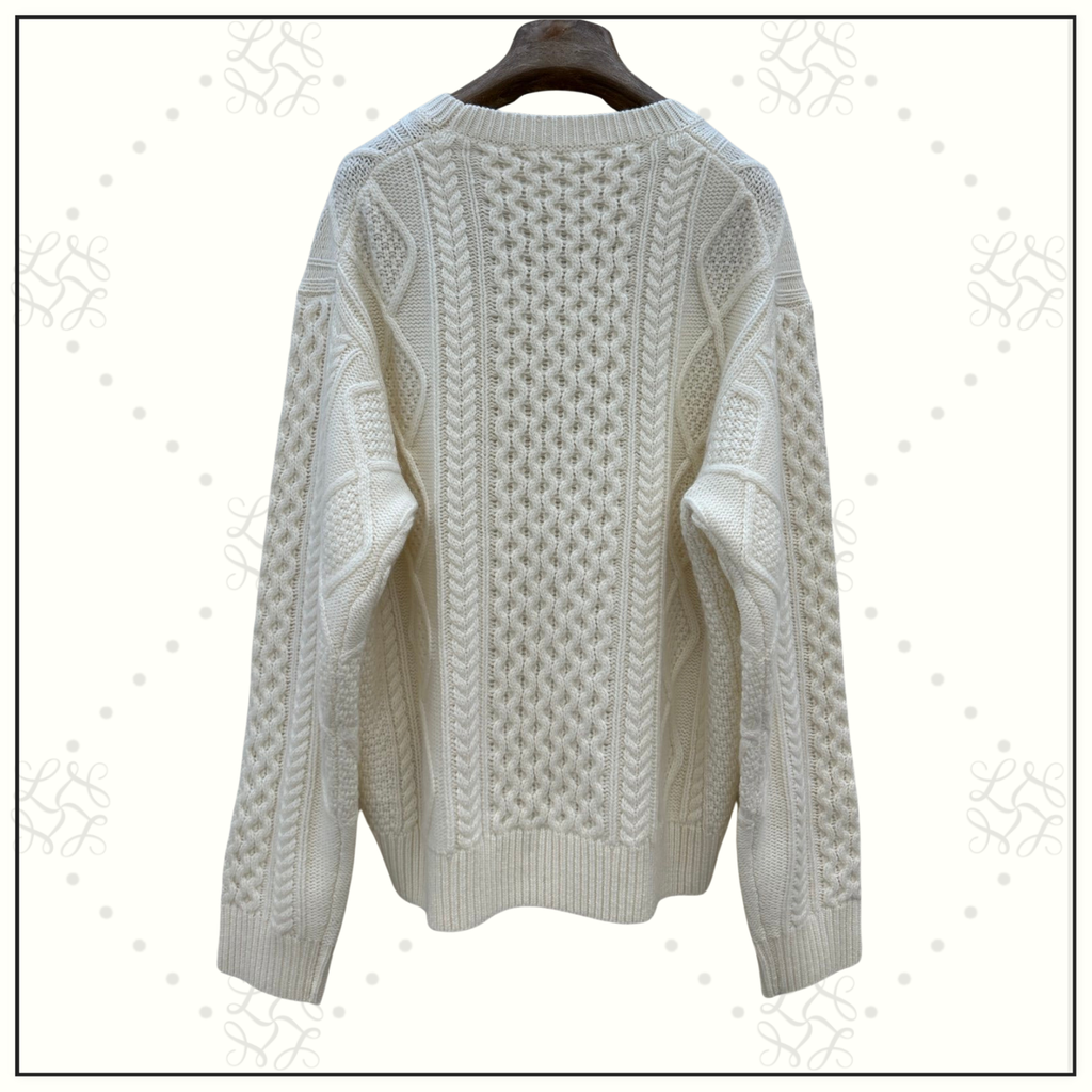 BABY CASHMERE CABLE KNIT SWEATER