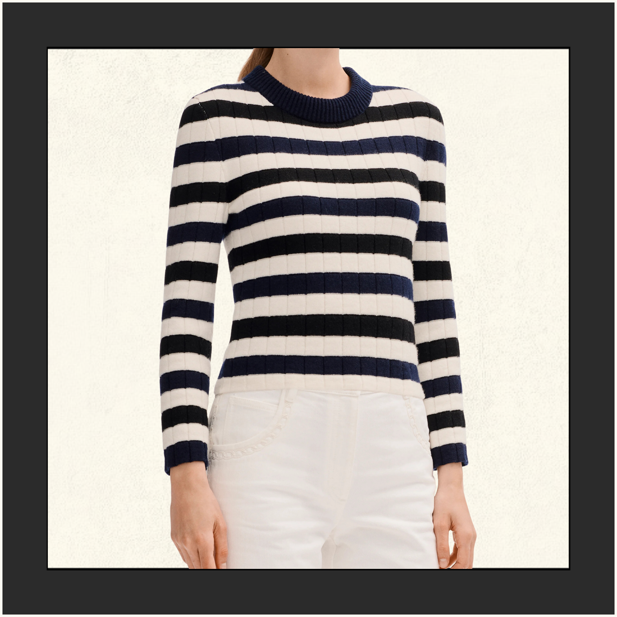 CASHMERE STRIPE TOP