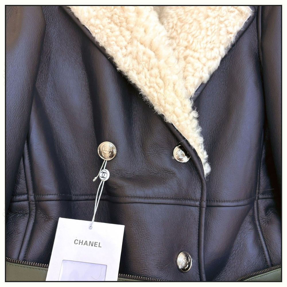 LAMBSKIN & SHEARLING COAT