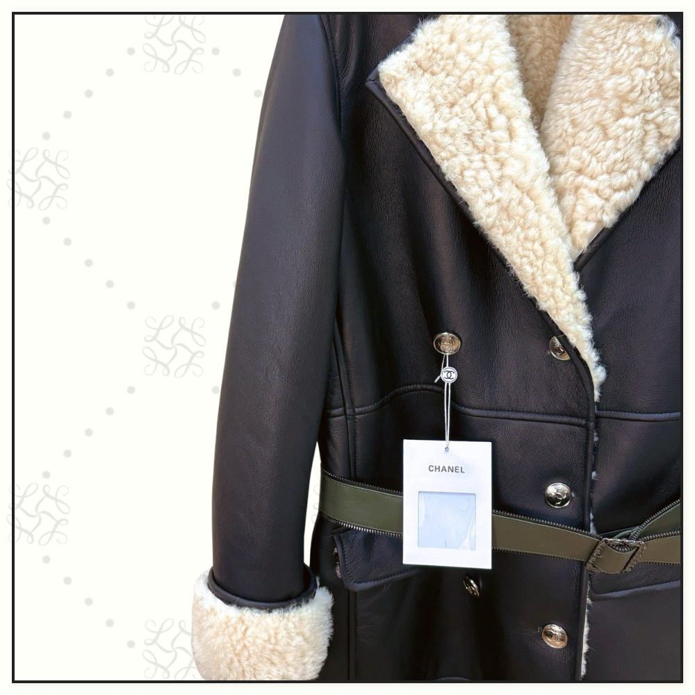 LAMBSKIN & SHEARLING COAT