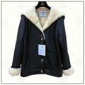 LAMBSKIN & SHEARLING COAT