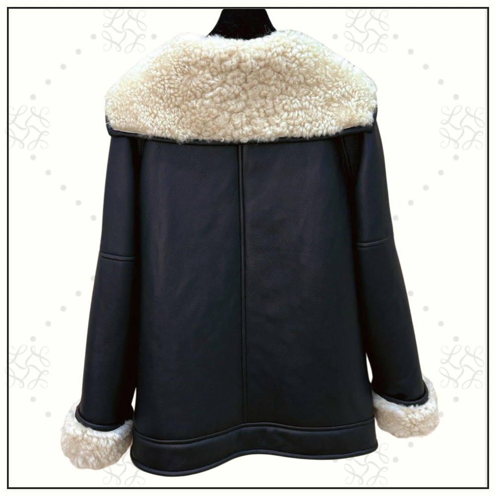 LAMBSKIN & SHEARLING COAT