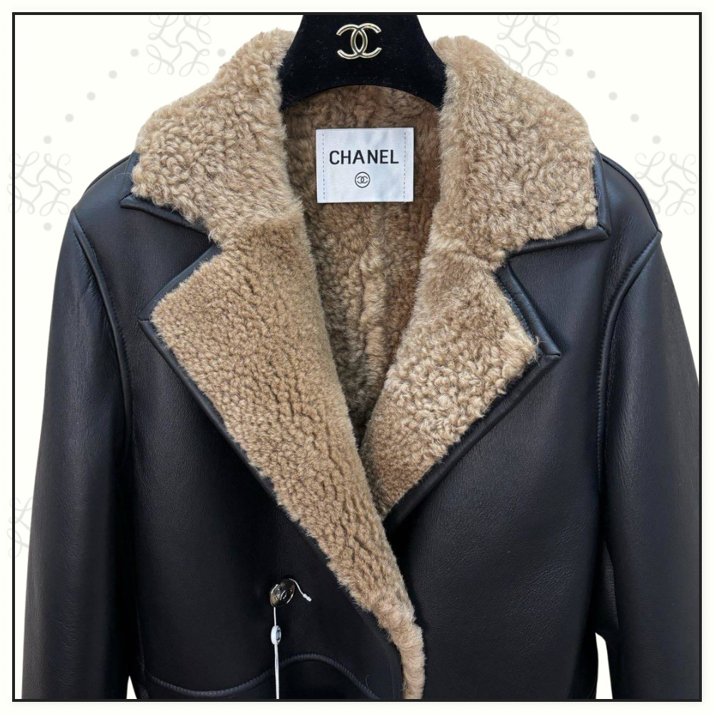 LAMBSKIN & SHEARLING COAT