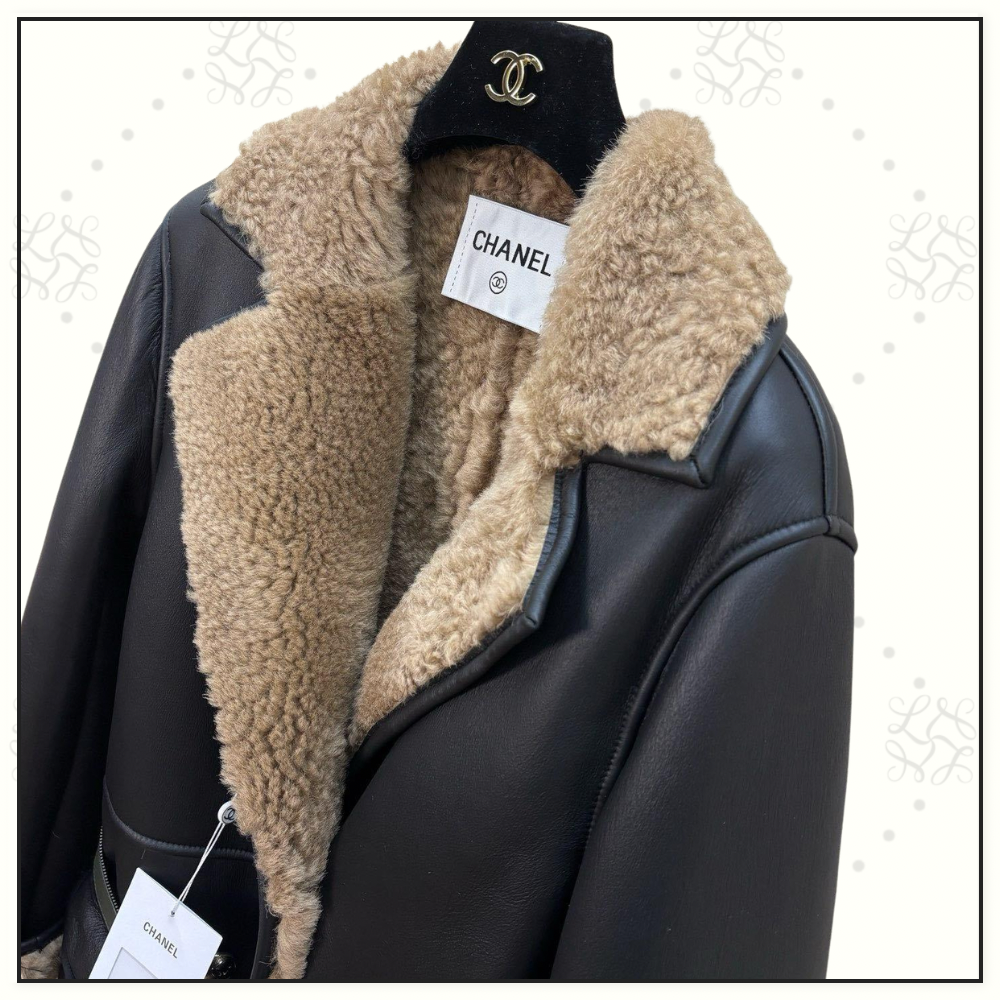 LAMBSKIN & SHEARLING COAT