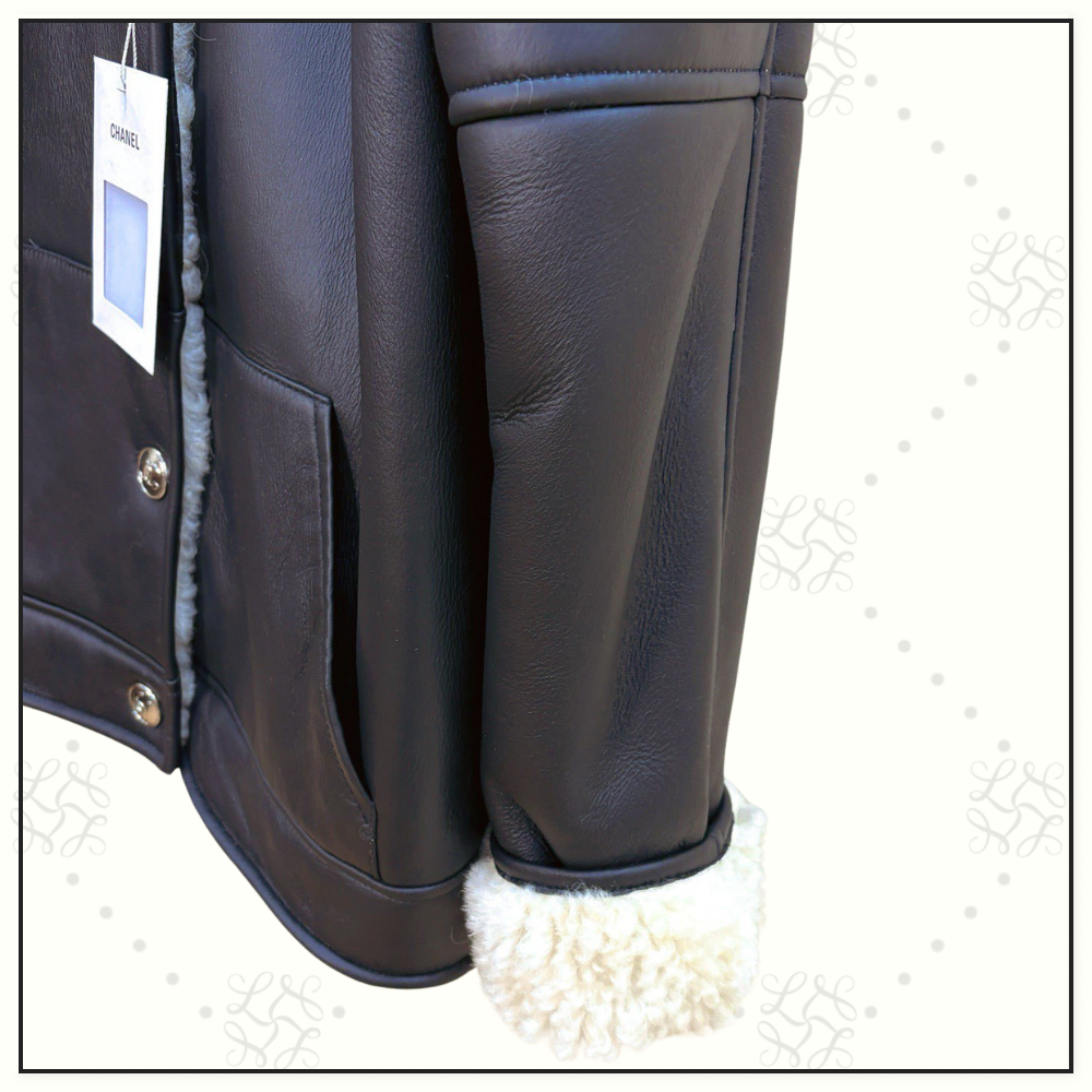 LAMBSKIN & SHEARLING COAT