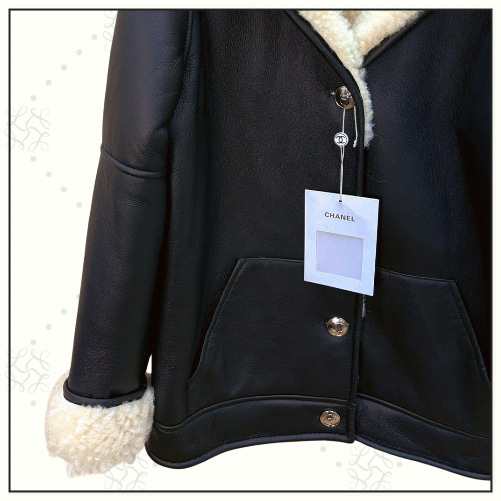 LAMBSKIN & SHEARLING COAT