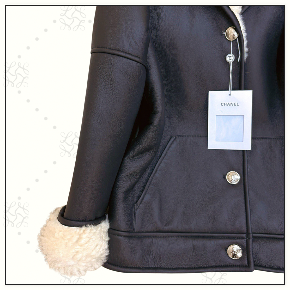 LAMBSKIN & SHEARLING COAT