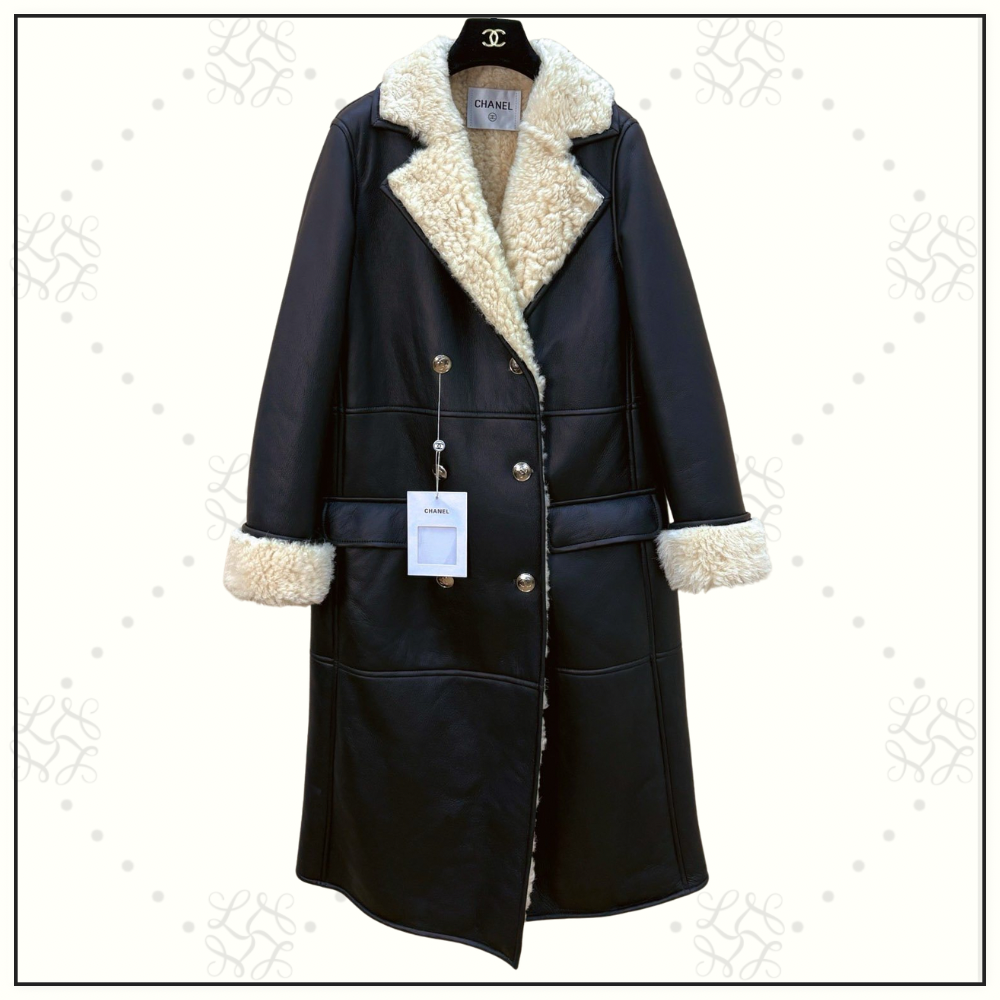 LAMBSKIN & SHEARLING COAT