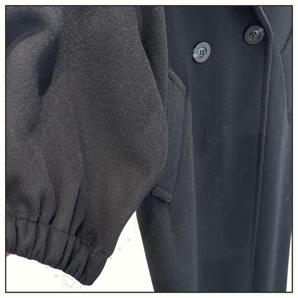 WOOL COAT PUFF SLEEVE