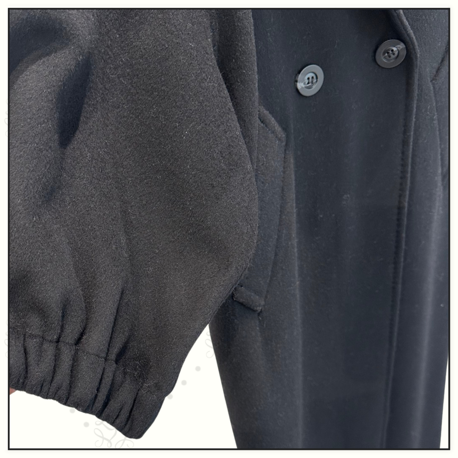 WOOL COAT PUFF SLEEVE