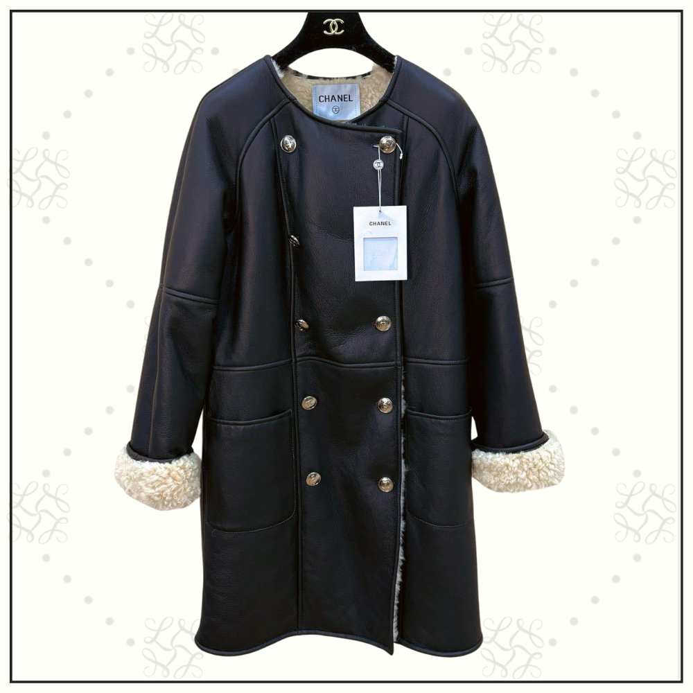 LAMBSKIN & SHEARLING COAT