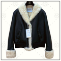 LAMBSKIN & SHEARLING COAT