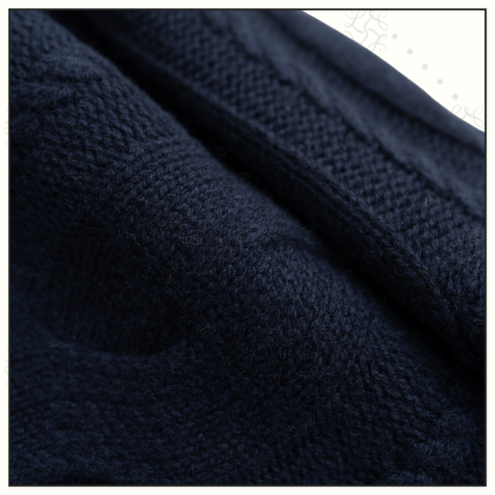 WOOL CASHMERE CABLE KNIT SWEATER