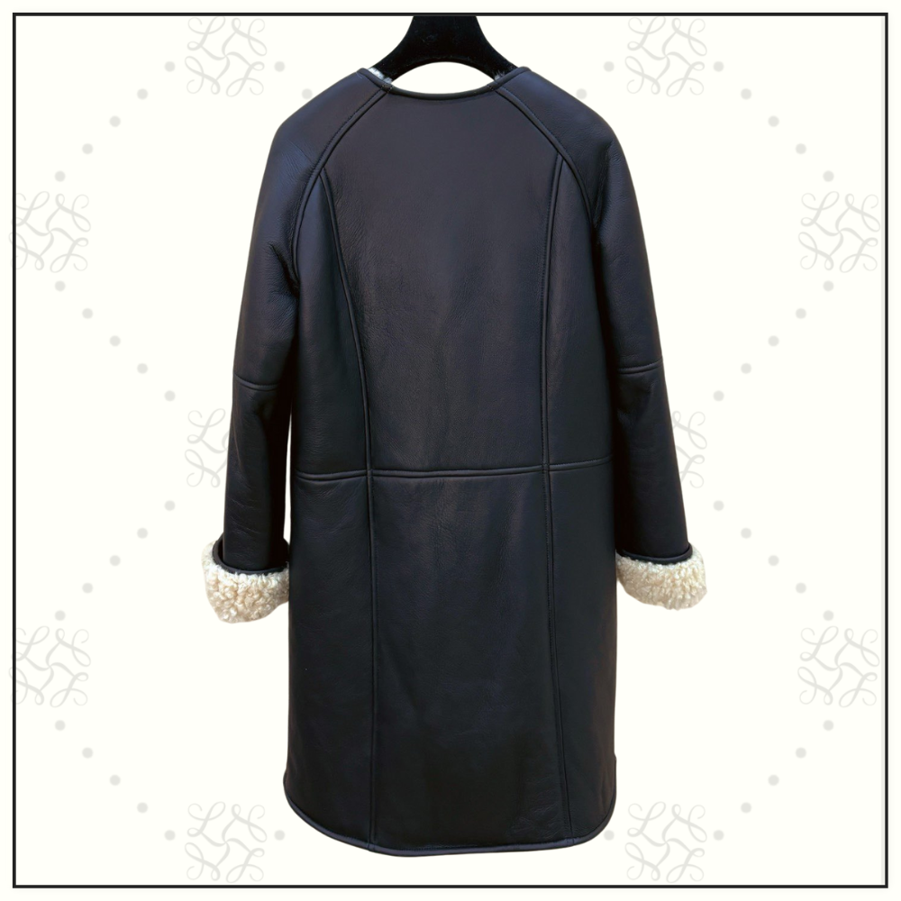 LAMBSKIN & SHEARLING COAT
