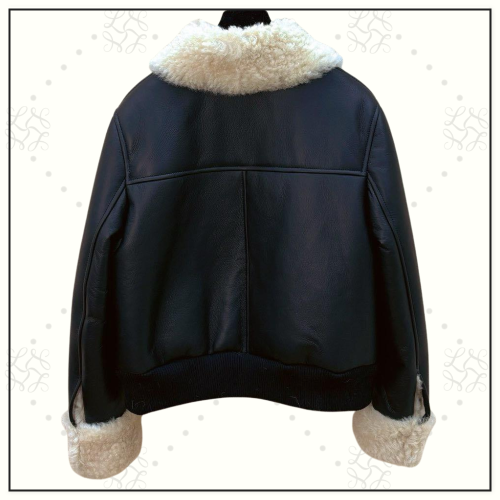 LAMBSKIN & SHEARLING COAT