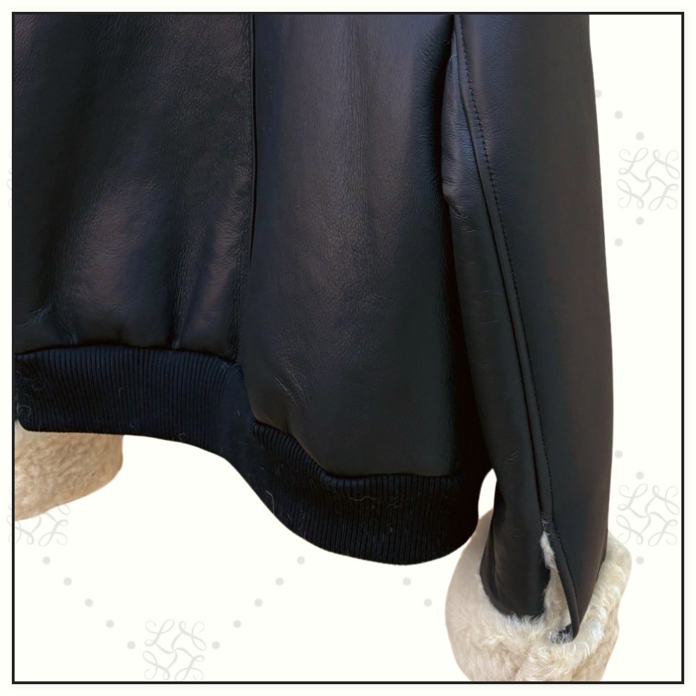 LAMBSKIN & SHEARLING COAT