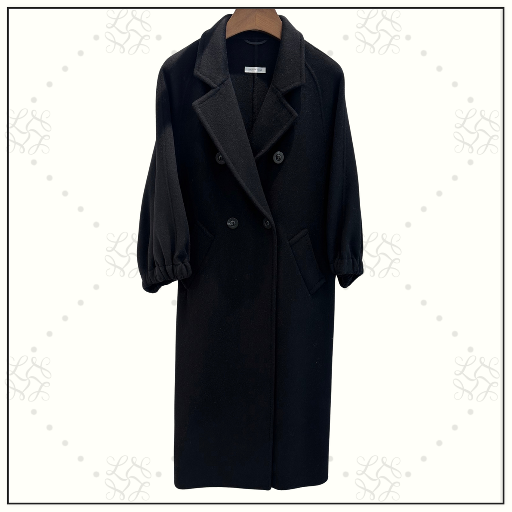 WOOL COAT PUFF SLEEVE
