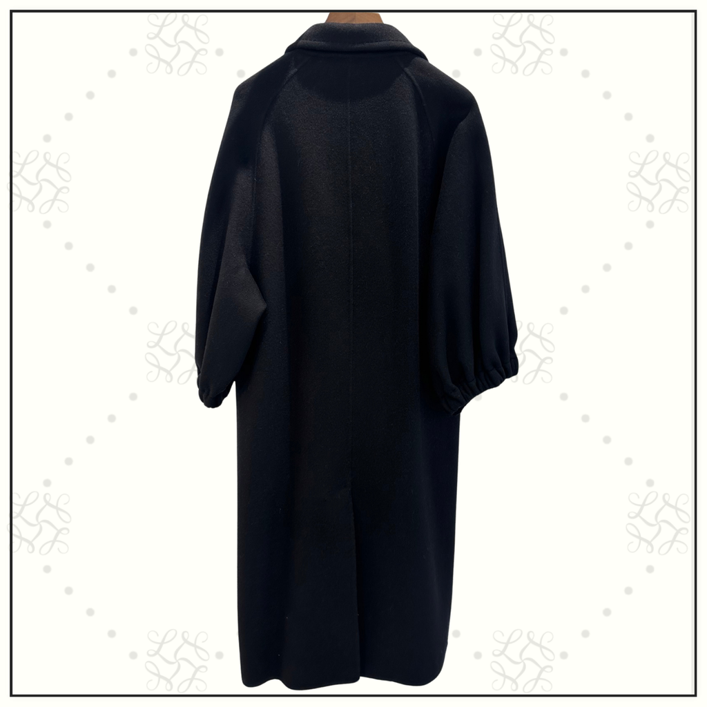 WOOL COAT PUFF SLEEVE
