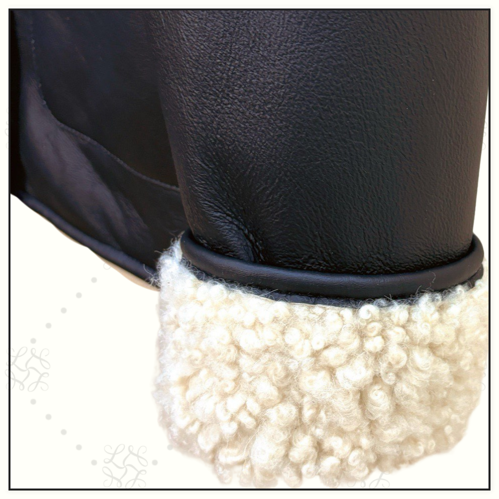 LAMBSKIN & SHEARLING JACKET