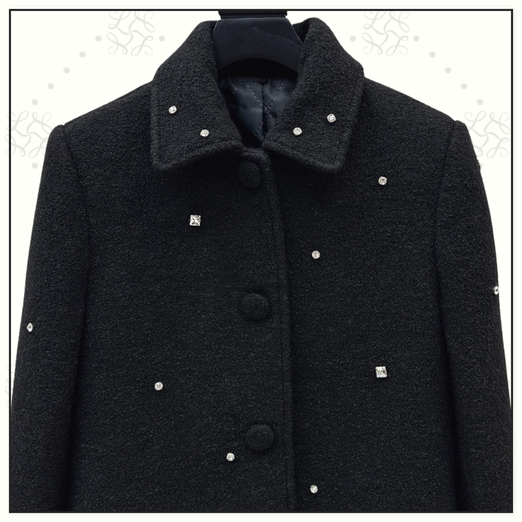 CRYSTAL EMBELLISHED COAT