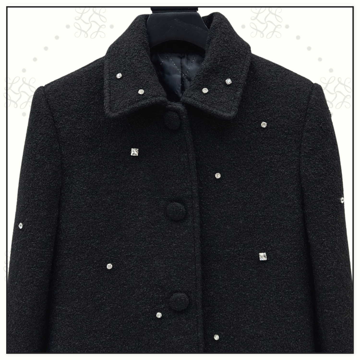 CRYSTAL EMBELLISHED COAT